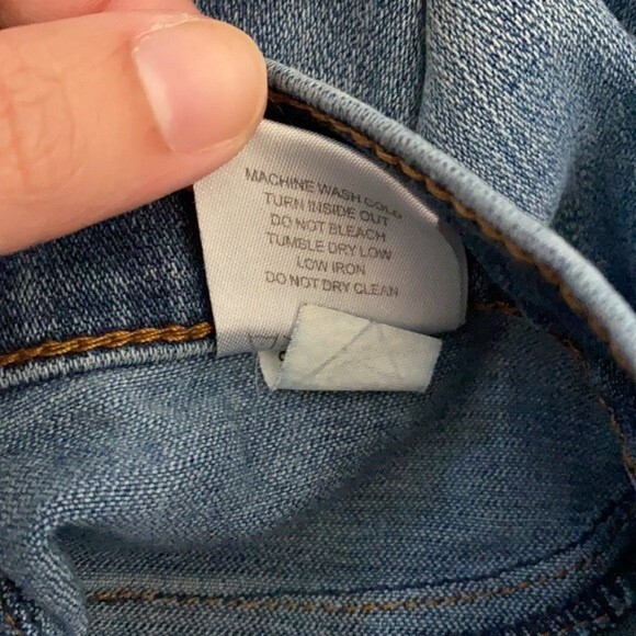 Lila Ryan Jeans Skinny Dark Blue Marina Raw Zipper Hem Mid-Rise Denim Size 29 - Picture 8 of 8